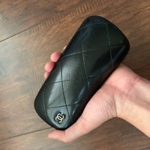 CHANEL Accessories - CHANEL Glossy Black Leather Sunglasses Case CHANEL Accessories - CHANEL Glossy Black Leather Sunglasses Case